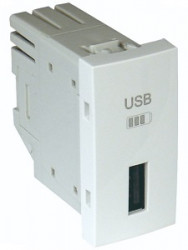 USB CHARGER TYPE A - 1 MOD WHITE  